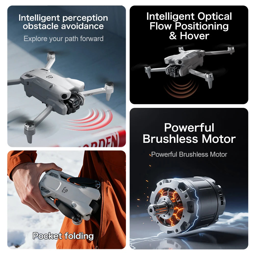 Mini 4K Camera Drone With GPS and Obstacle Avoidance - Tidesmit Tidesmit