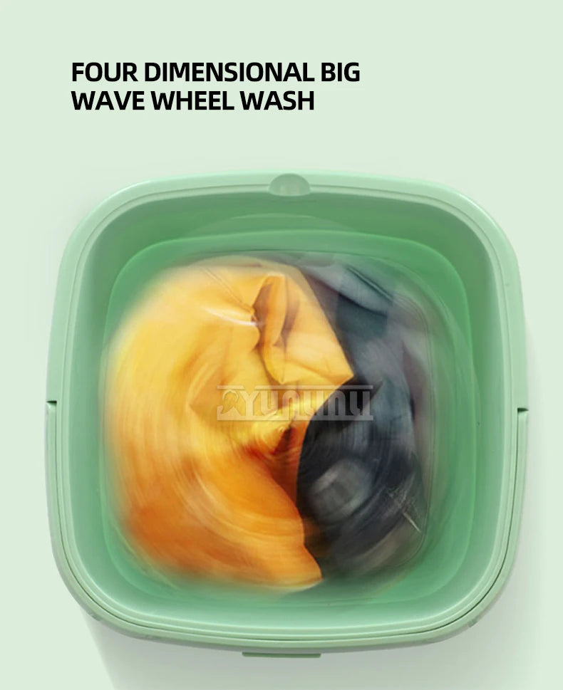 Tidesmit foldable portable washing machine for socks and underwear, 11th angle showing compact laundry appliance design