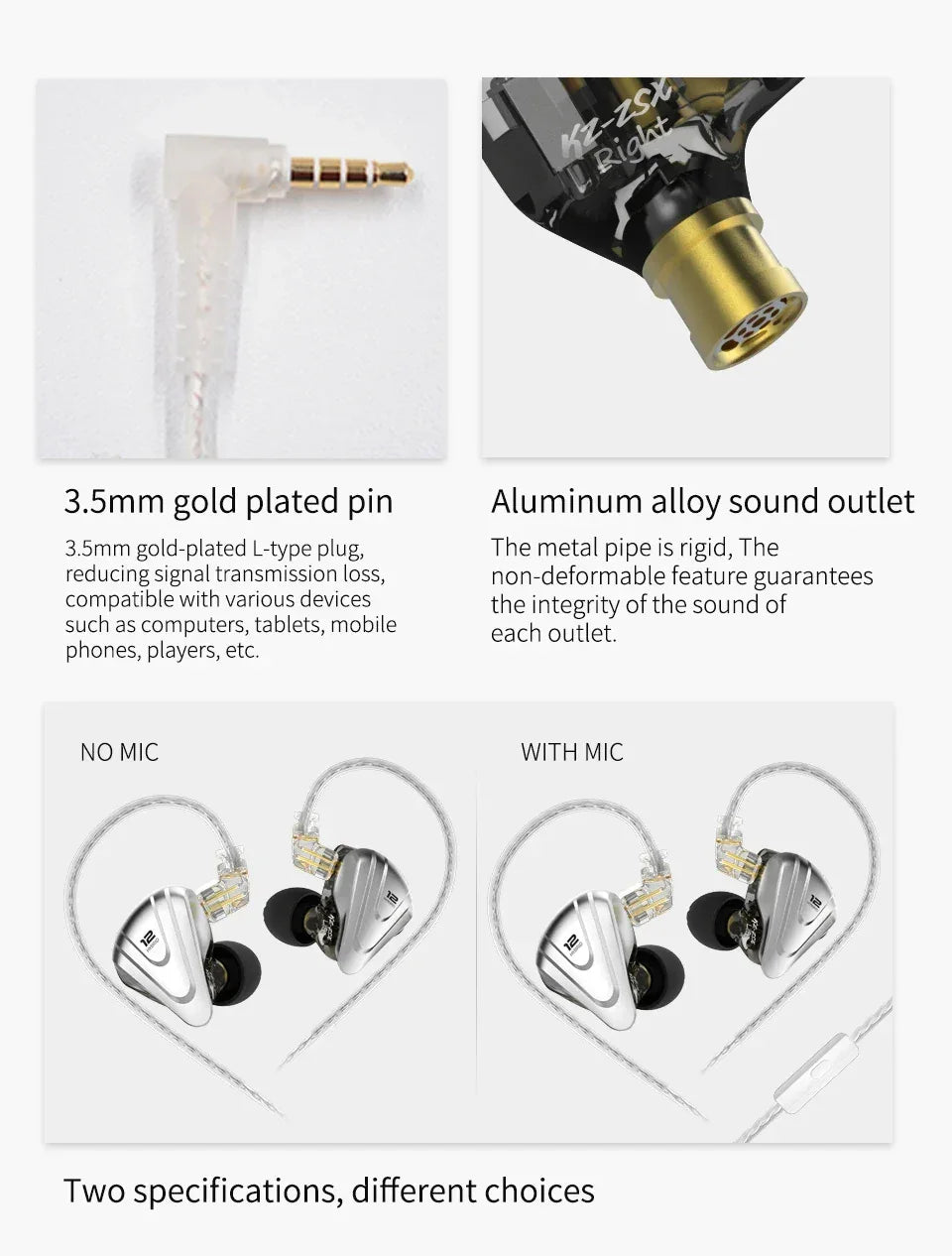 KZ ZSX 12-Driver Hybrid In-Ear Monitors by Tidesmit Tidesmit