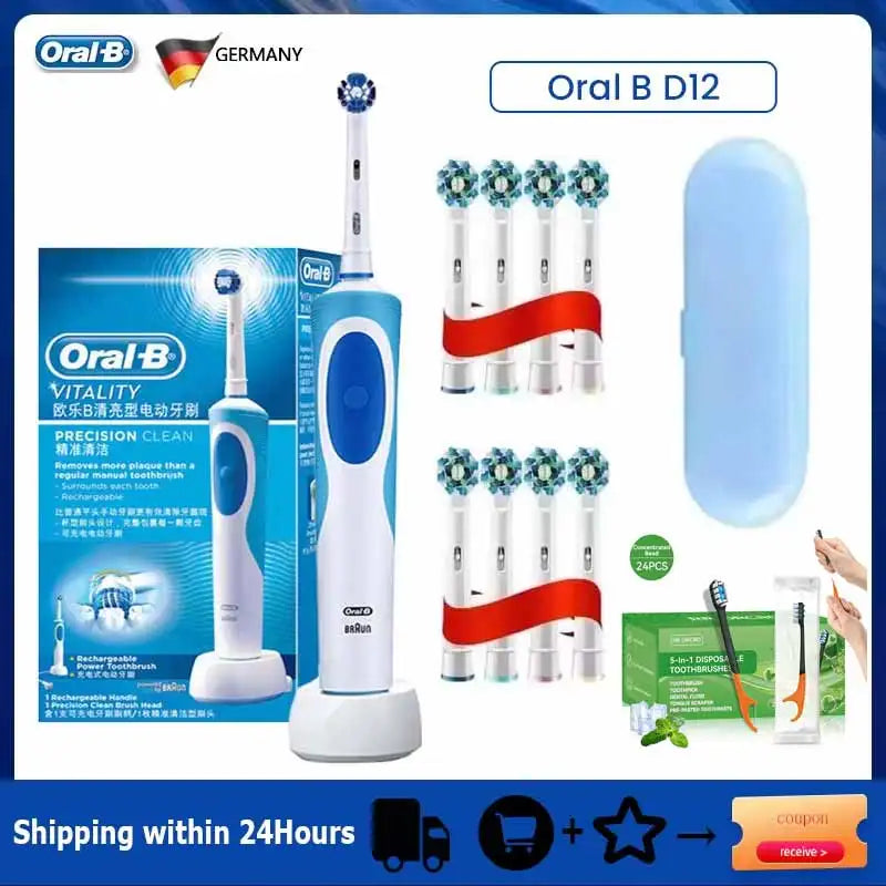 Oral B Sonic Electric Toothbrush PRO4000 RPO600 D12 Vitality Rotating Tooth Brush for Adults Oral Cares Rechargeable Waterproof
