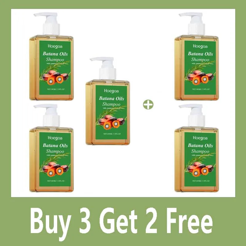 Organic Batana Oil Shampoo Soothing Scalp Intense Repair Batana Nourishing Shampoo with Rosemary Extract for All Hair Types