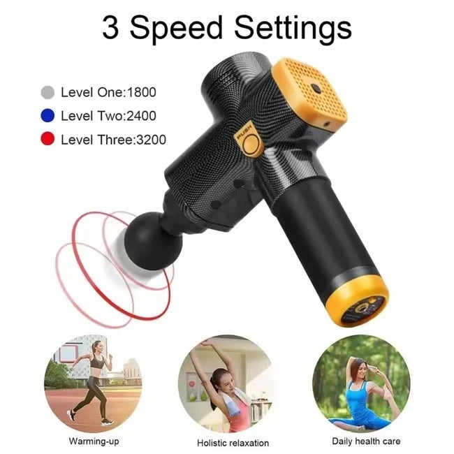 Fascia Massage Gun: 30-Speed Deep Tissue Recovery Tool Fascia Gun Tidesmit