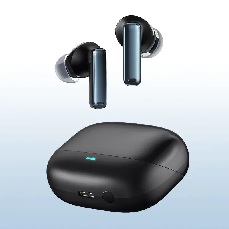 Tidesmit 48dB Active Noise Cancelling Wireless Earbuds - Bluetooth 5.3 Black Tidesmit