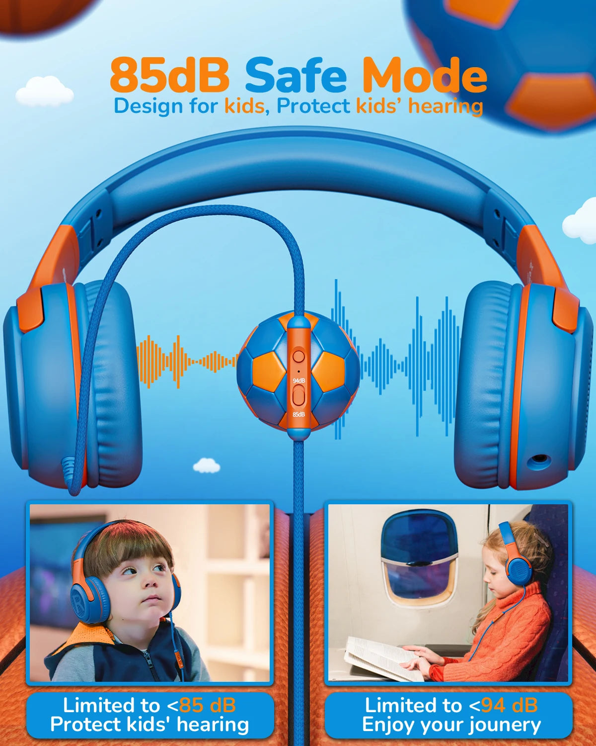 Gaming Headphones with Mic and Surround Sound - Comfortable Over-Ear Design Tidesmit