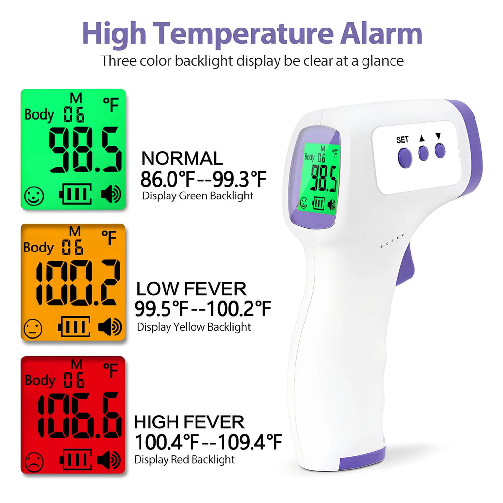 Digital Thermometer Electronic Non-Contact Medical Infrared for Baby Adults Body Medical Thermometer Home Fever Monitor