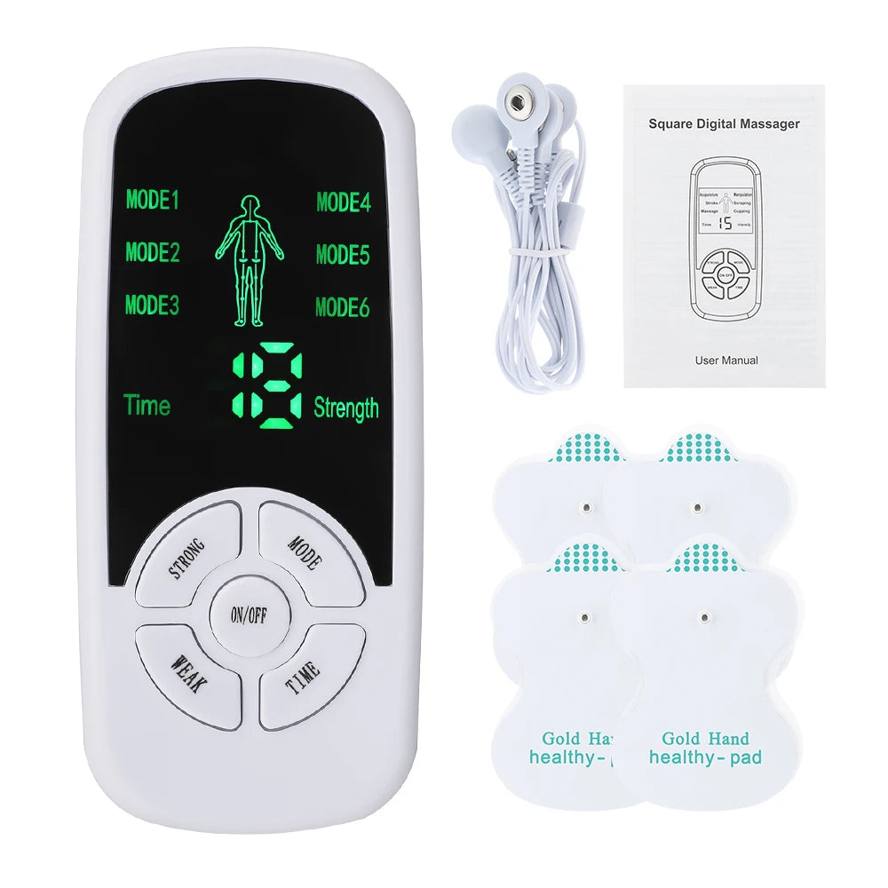 Back Massage Instrument: 6-Mode TENS Electric Massager & Heat Therapy Back Massage Instrument standard set Tidesmit