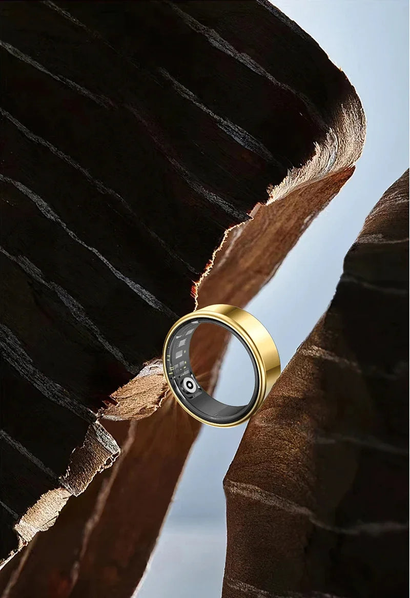 Smart Ring Multifunctional Health Tracker Heart Rate Blood Oxygen Monitor Waterproof Men Women Bluetooth Ring Sleep Fitness