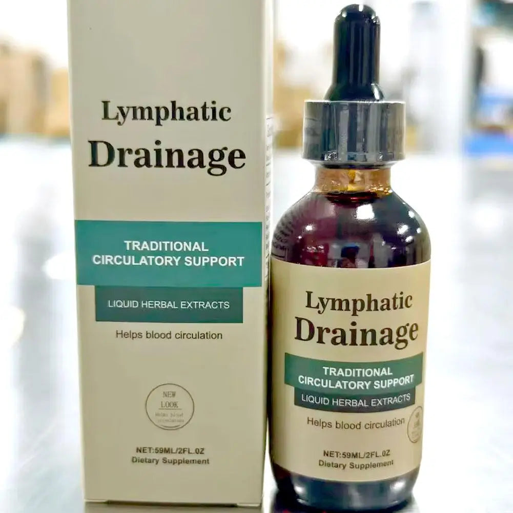 Tidesmit Natural Herbal Lymphatic Drainage Drops: Fast-absorb liquid supplement to improve circulation and reduce swelling.
