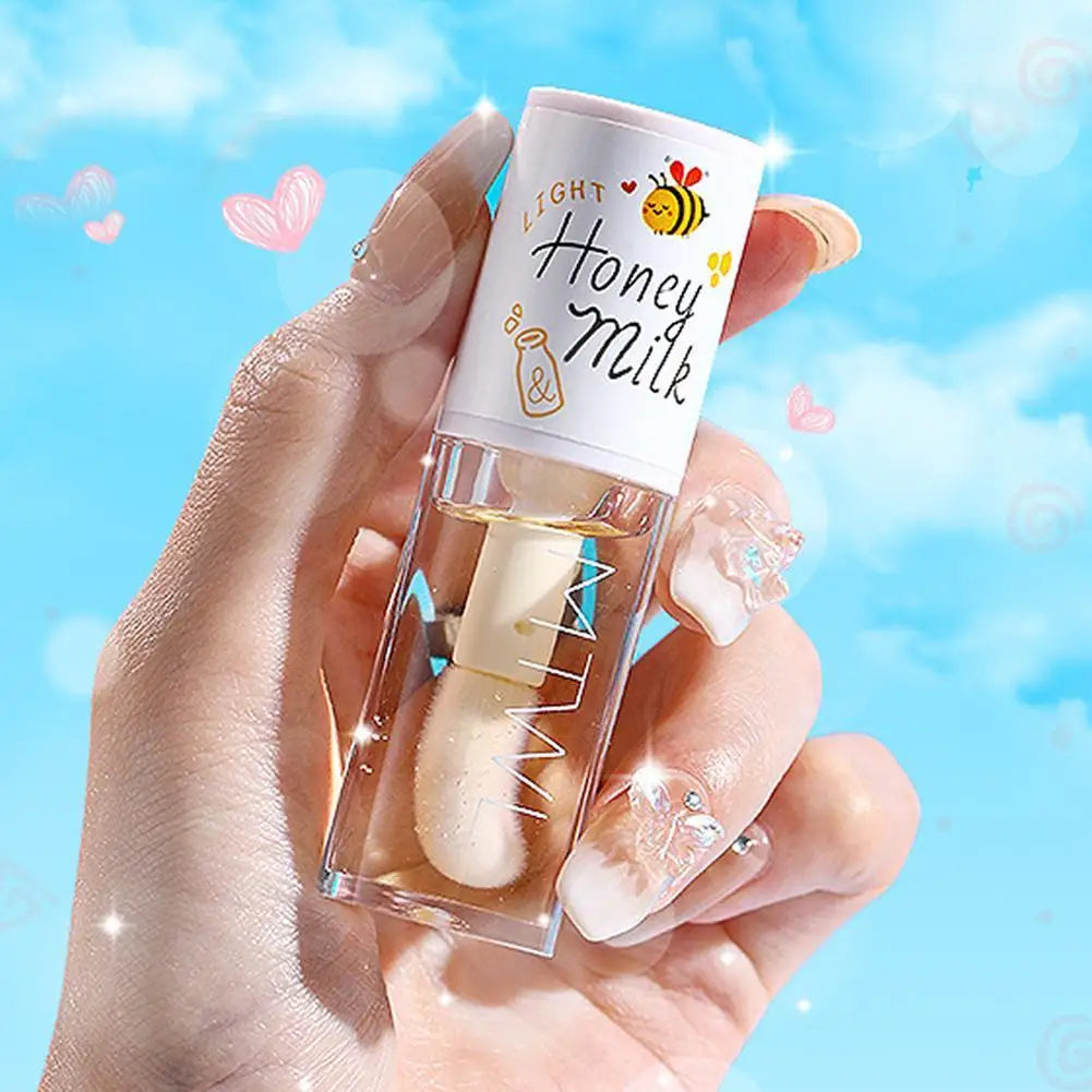 Honey Peach Lip Oil - Moisturizing Lip Serum for Daily Hydration Lip Care Tidesmit