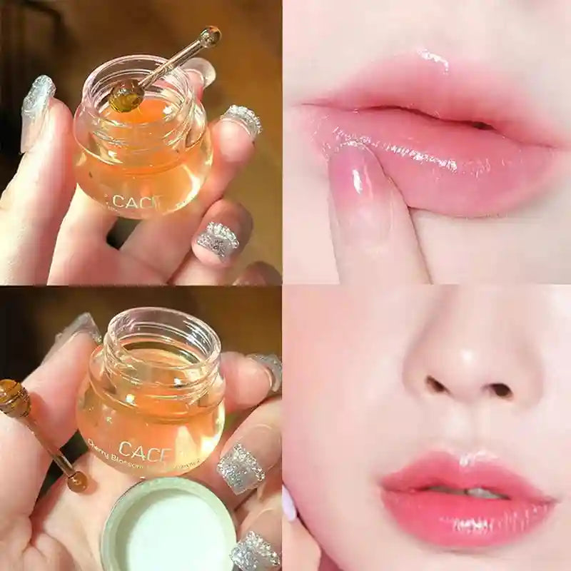 Peach Honey Lip Oil | Moisturizing Plumping Gloss - Tidesmit Lip Care Tidesmit