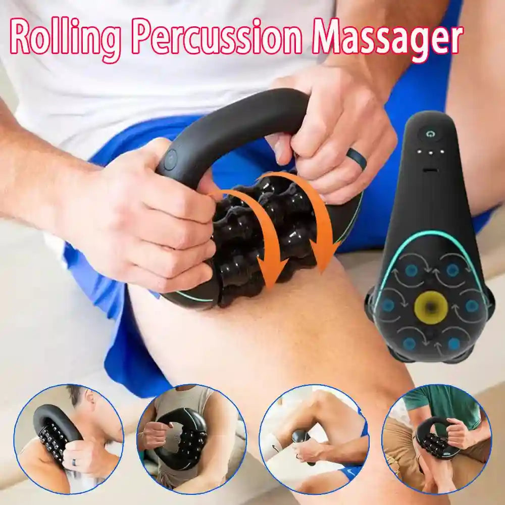 Electric Massage Roller | 3-Speed Vibration Deep Tissue Recovery Massage Roller Tidesmit