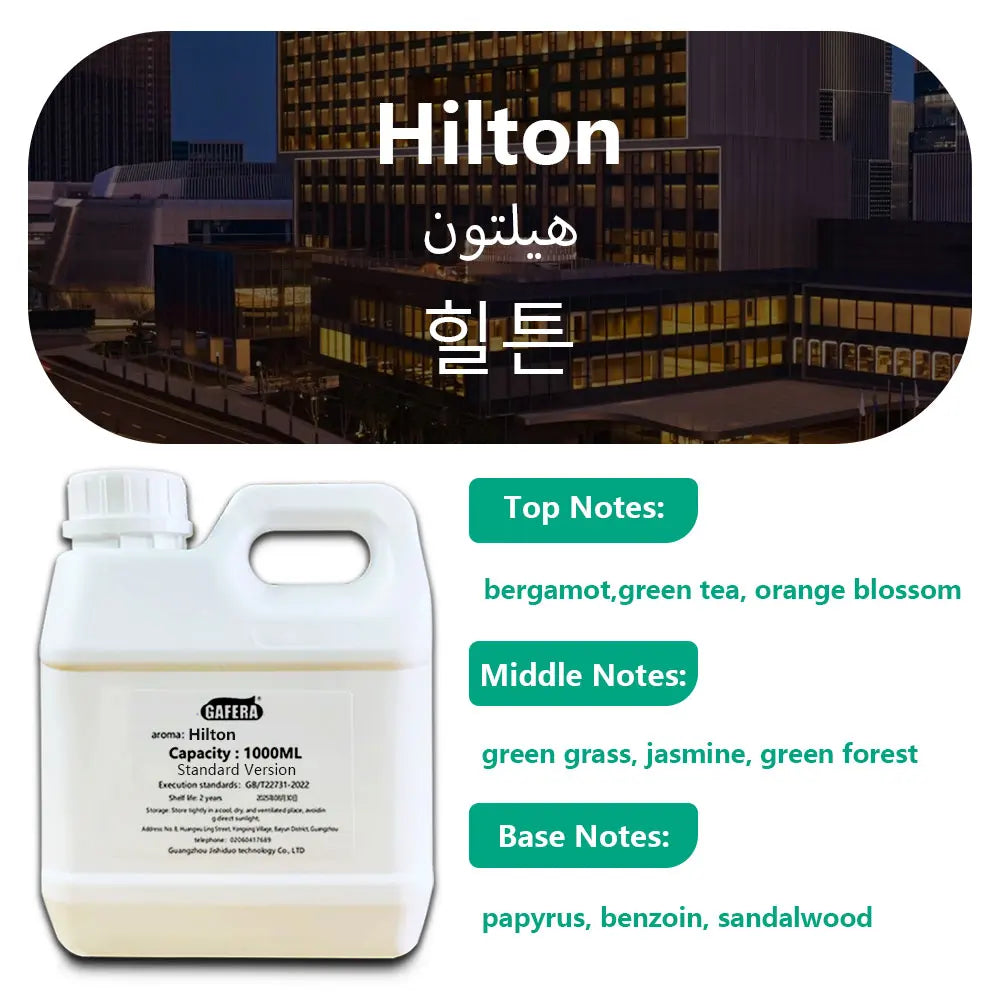 GAFERA 1000ml(33.8 fl.oz) Marriott Hotel/Hilton Essential Oils - For All Waterless Diffuser, Diffuser Replenish Aromatherapy Oil