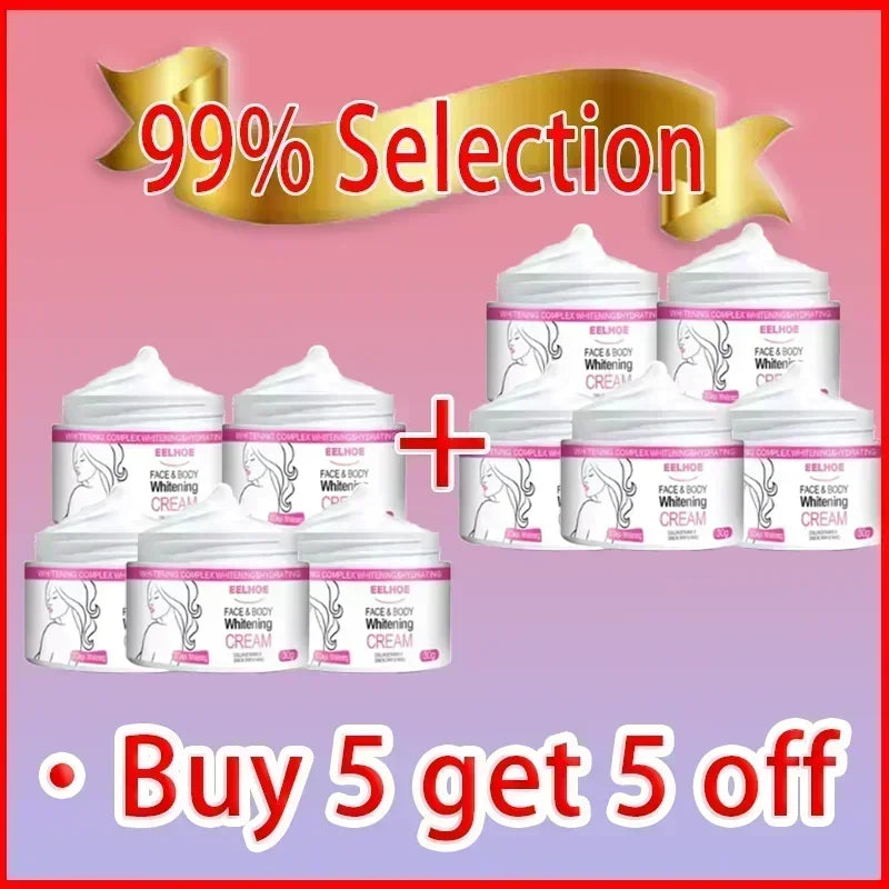 Niacinamide Body Whitening Cream For Underarm Bleaching Armpit Lightening Intimate Area Moisturizer Korean Skin Care Product
