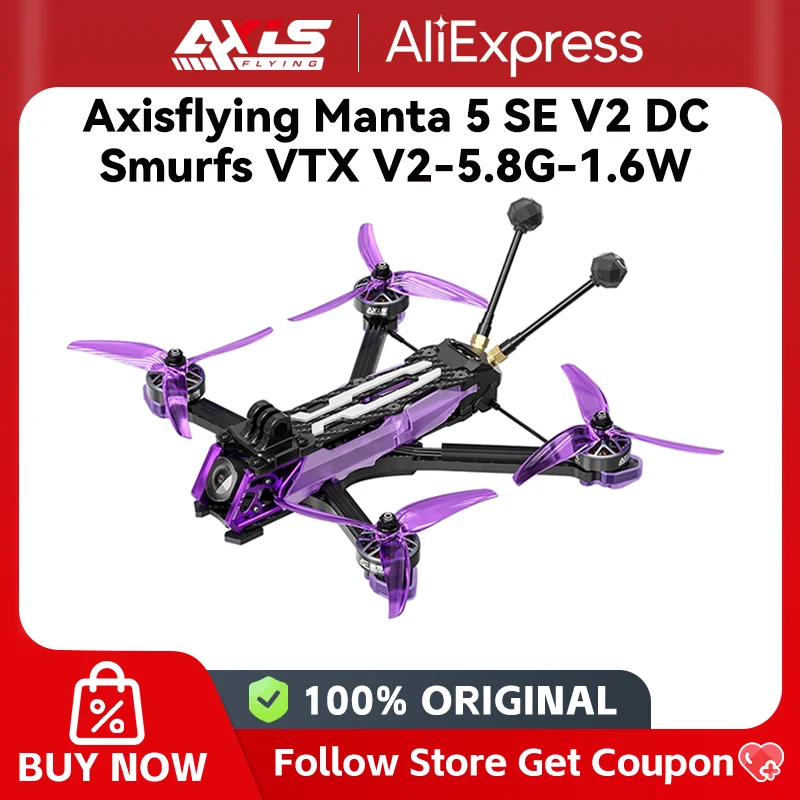 Manta 5 SE V2 5 Inch FPV Freestyle Drone - 6S 1960KV Performance Tidesmit