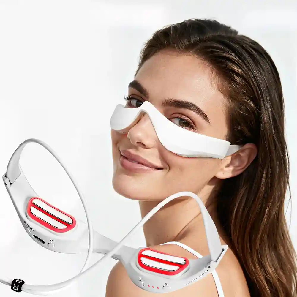 3D Heated Eye Massager Glasses - Portable Fatigue Relief USB Device Eye Massage Instrument Tidesmit