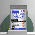 Tidesmit Vitamin D3+K2 patch for bone density, calcium absorption, and cardiovascular joint health support.