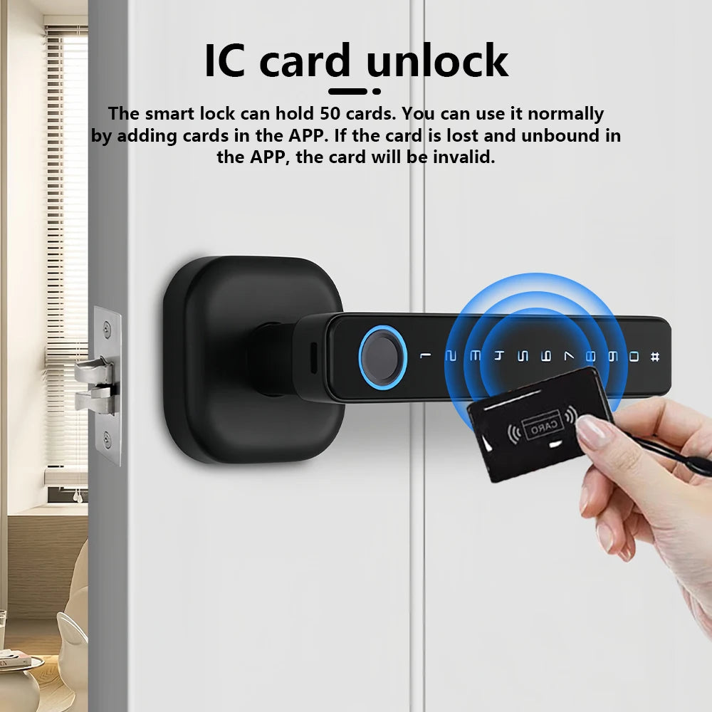 Fingerprint Door Lock: Tuya Bluetooth Smart Entry - M6 Series Tidesmit