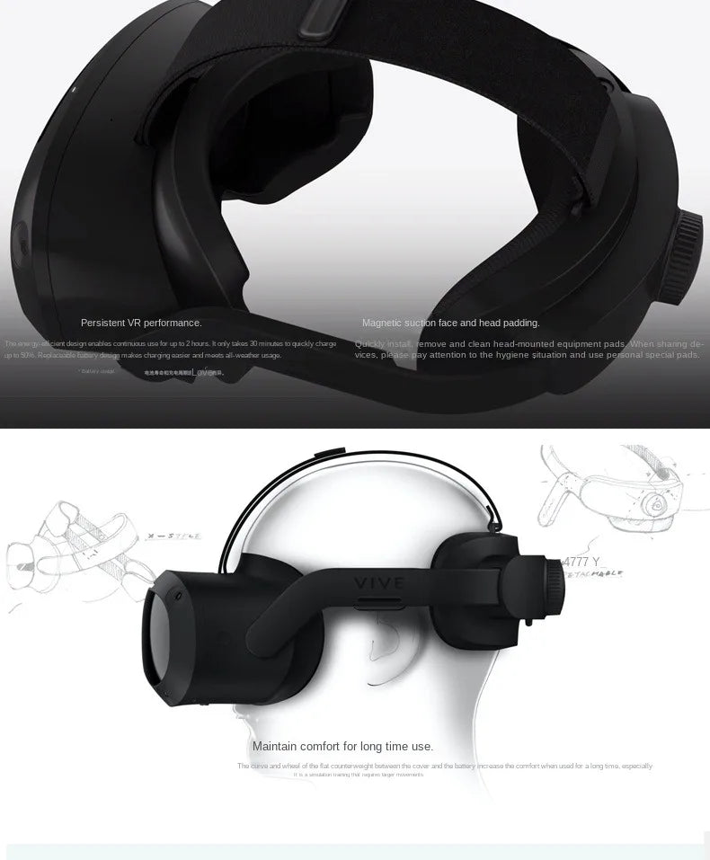 HTC Vive Focus 3 VR Headset: 5K Wireless PC VR System - Tidesmit Tidesmit