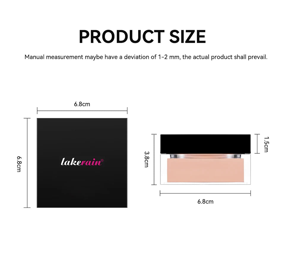 Tidesmit long lasting loose baking and setting powder for oil control with a natural matte waterproof finish