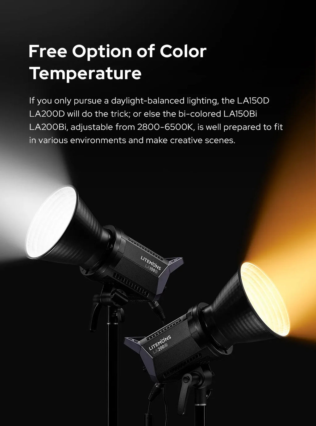 LED Video Light 230W Studio Lighting with Bowens Mount Tidesmit