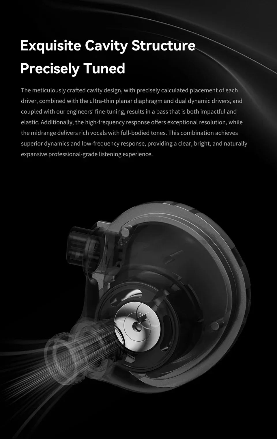 Hybrid Dual Driver In-Ear Monitors | Planar Diaphragm | Tidesmit Tidesmit