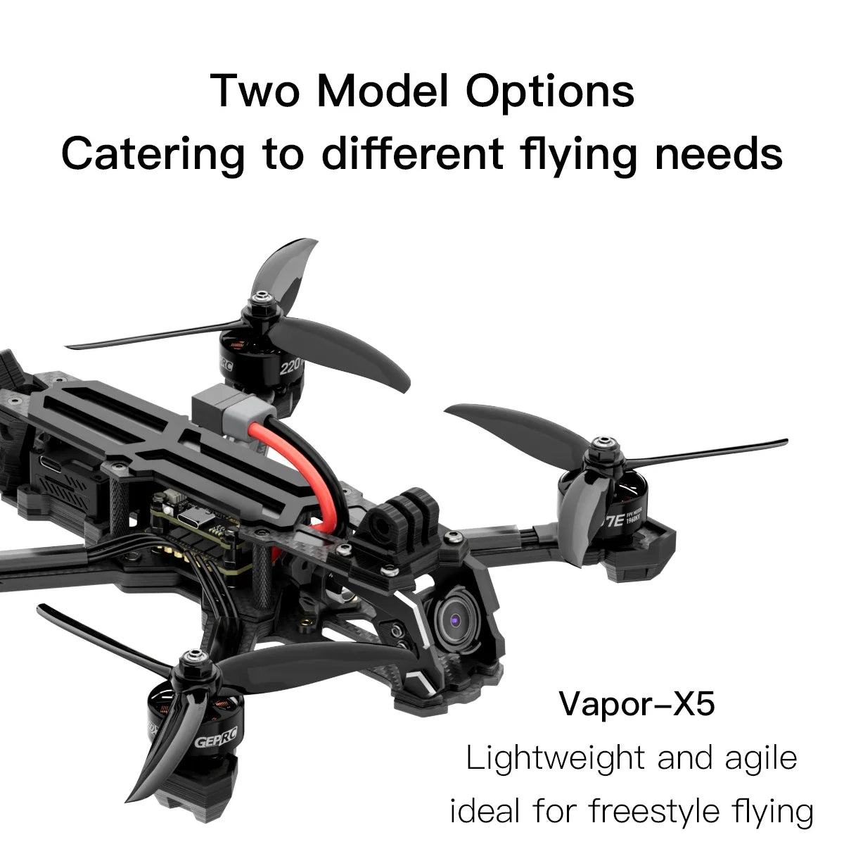 FPV Drone 6 Inch Analog Freestyle X-Shaped Quadcopter | Tidesmit Tidesmit
