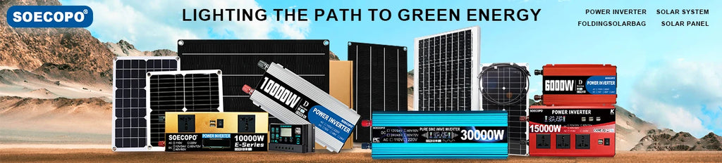 SOECOPO 10000W Solar Generator Kit, 12V to 110V/220V Inverter, 200W Panel, 100A Controller, for Off-Grid Home, RV & Camping