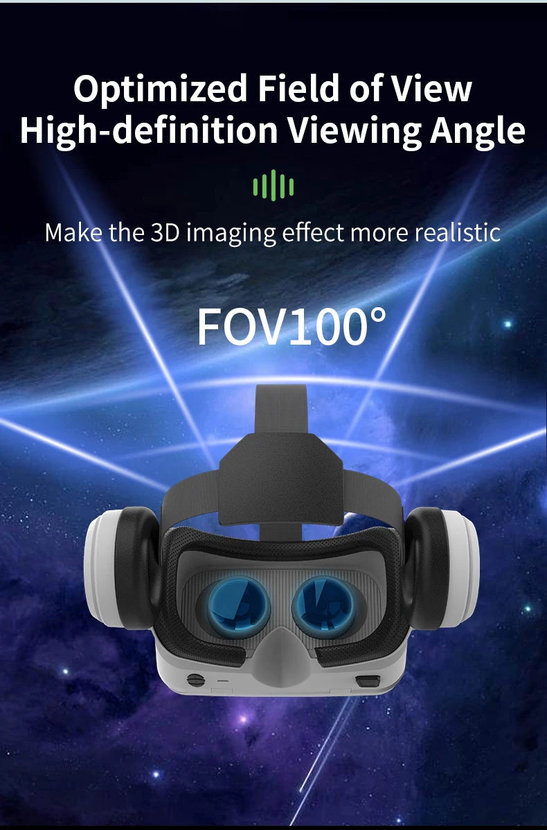 VR Headset for Smartphones - Immersive 3D Glasses with Remote Controller Tidesmit