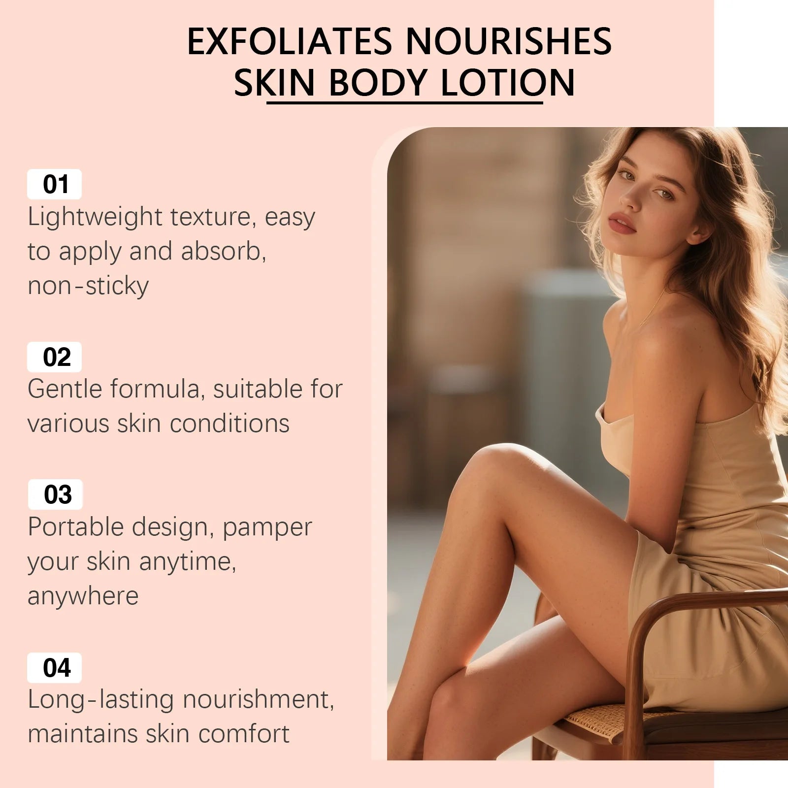 Niacinamide Whiten Body Lotion Long Lasting Fragrance Deep Nourish Brighten Skin Tone Repair Dry Rough Skin Full Body Skin Care