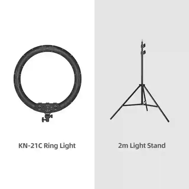 21-Inch LED Ring Light with Adjustable Color Temperature and Tripod Kit 21 Inch Kit 2 Tidesmit