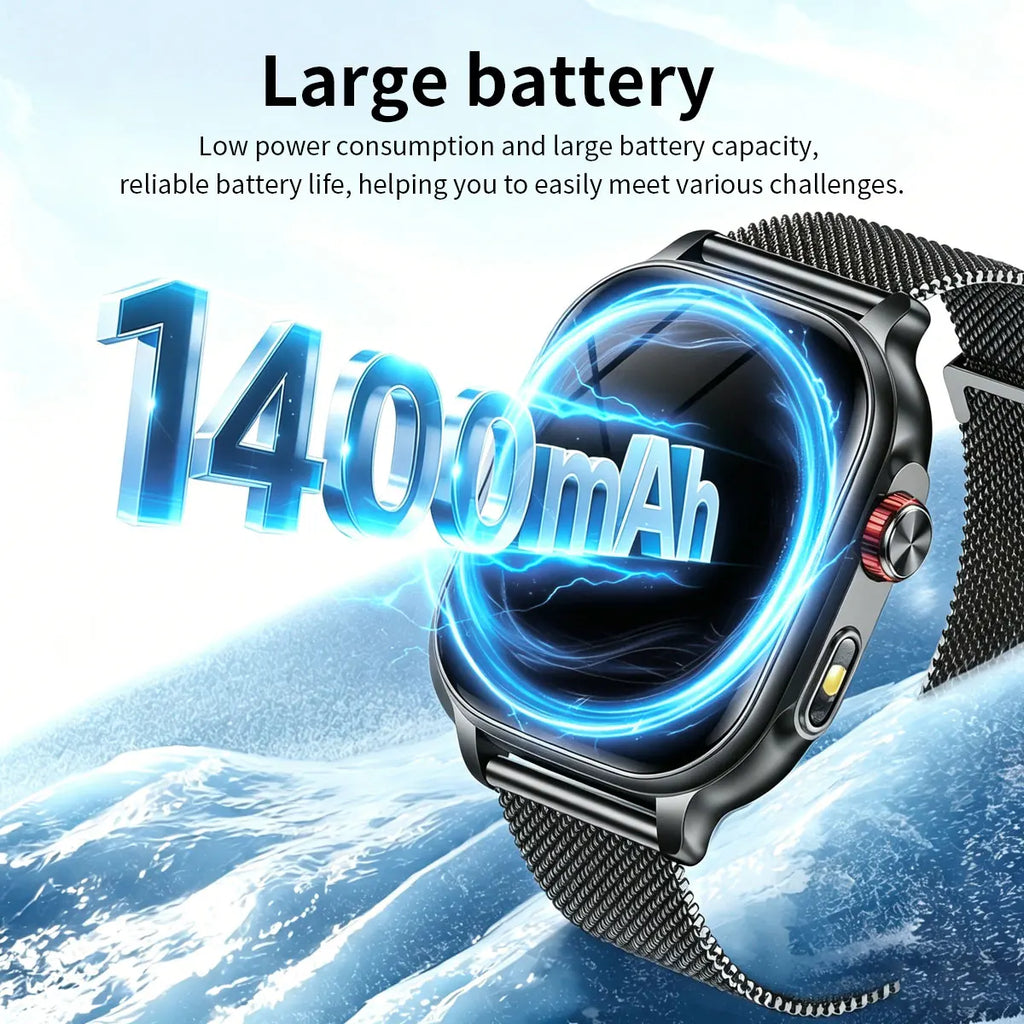 2026men's andwomen'ssmartwatches,2.01-inch high-definitiontouchscreen,1400mAhultra long battery life,men'sandwomen'sholidaygifts