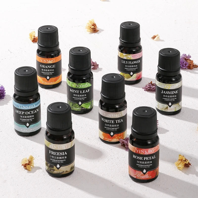 10ml Essential Oils For Humidifier Aromatic Diffuser Lavender Sakura Rose Coffee Sandalwood Lemon Fragrance Oil Making Candles