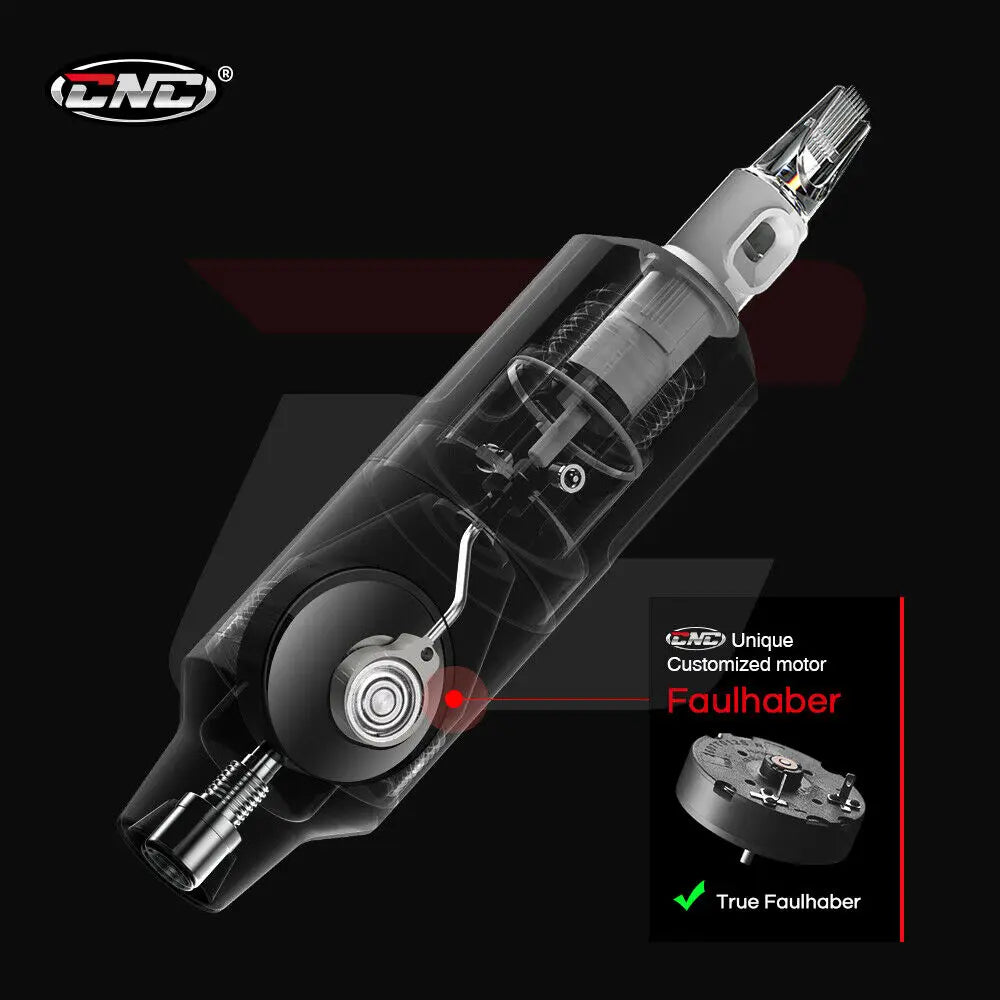 Rotary PMU Machine with Faulhaber Motor - Precision Black Tattoo Pen Permanent Makeup Machines Tidesmit