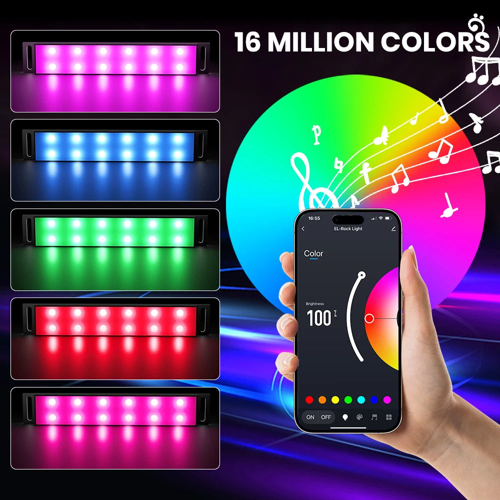 Ambient Car LED Footwell Lights – App Controlled Interior Lighting Tidesmit