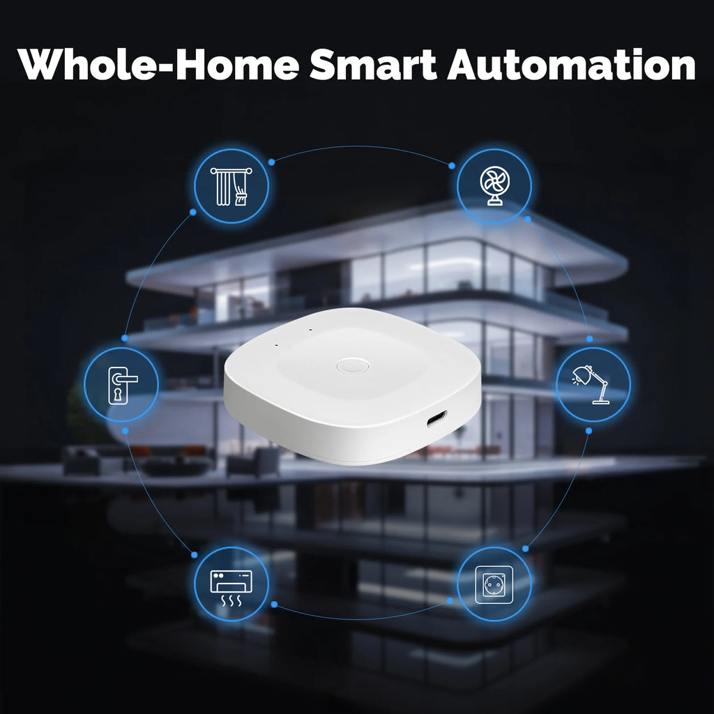 Smart Home Gateway Hub: Multi-Mode ZigBee, Bluetooth & WiFi Connectivity Tidesmit