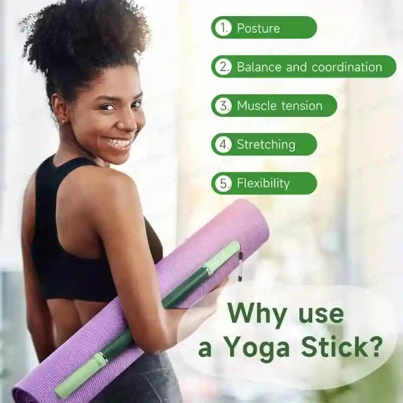 Yoga Fascia Stick 57cm Massage Roller for Deep Tissue Muscle Recovery Massage Roller Tidesmit