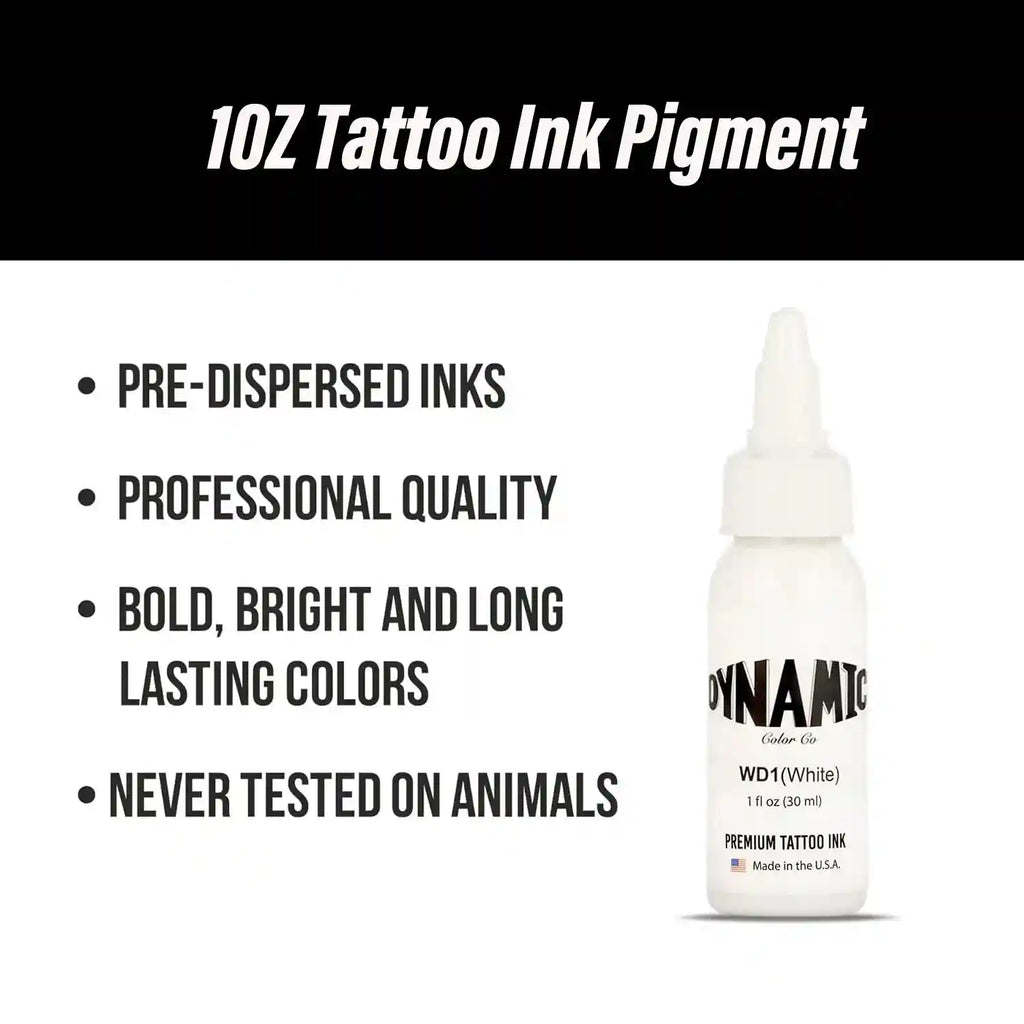 Professional White Tattoo Ink 30ml Vegan Formula for PMU Machines Permanent Makeup Machines Tidesmit
