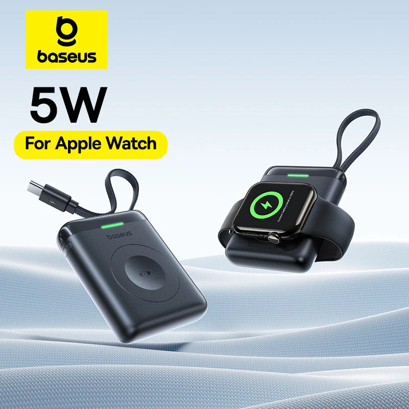 Magnetic Apple Watch Charger USB-C - Fast Qi Certified Portable Cable Tidesmit