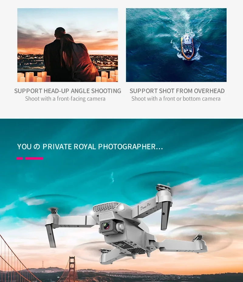 4K Foldable Camera Drone with Obstacle Avoidance | Tidesmit Tidesmit