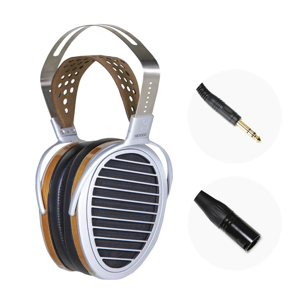 HE1000 Stealth Planar Magnetic Headphones by Tidesmit | Silver Pair Tidesmit
