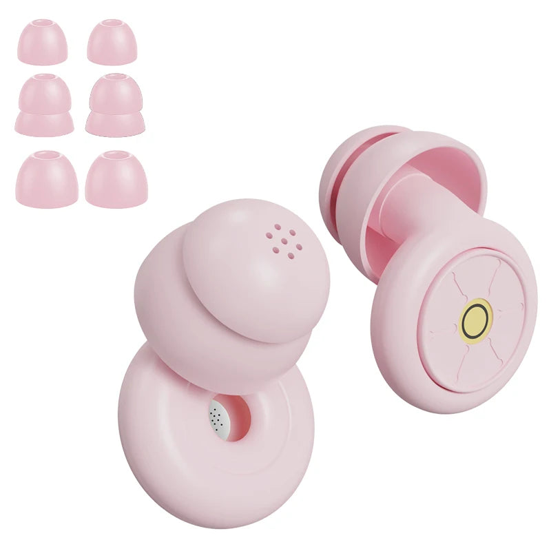 EarPlugs for Sleeping Noise Cancelling 50dB,Reusable Silicone Earplugs Strong sound insulation,Multiple sizes of ear caps,unisex