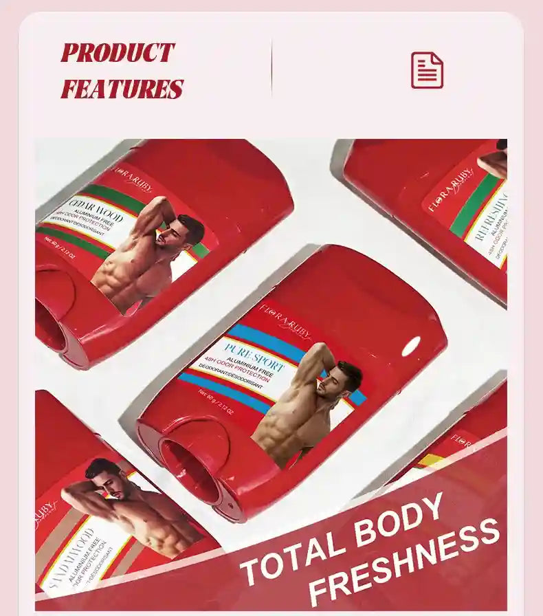 Tidesmit Old Spice High Endurance aluminum-free deodorant for men with long-lasting Pure Sport scent and odor defense
