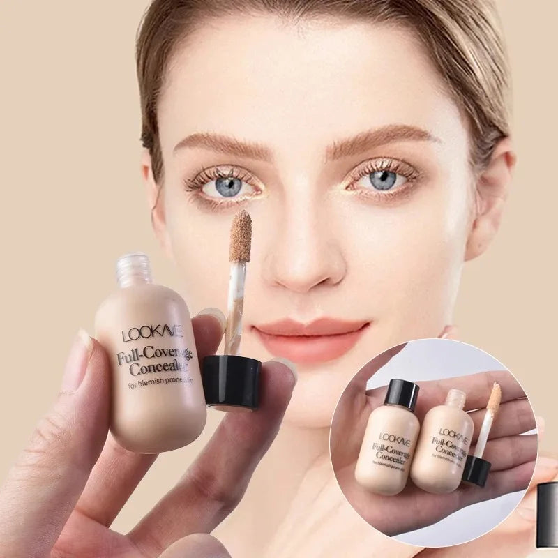 Tidesmit full cover liquid concealer texture close-up showing moisturizing waterproof formula for dark circles