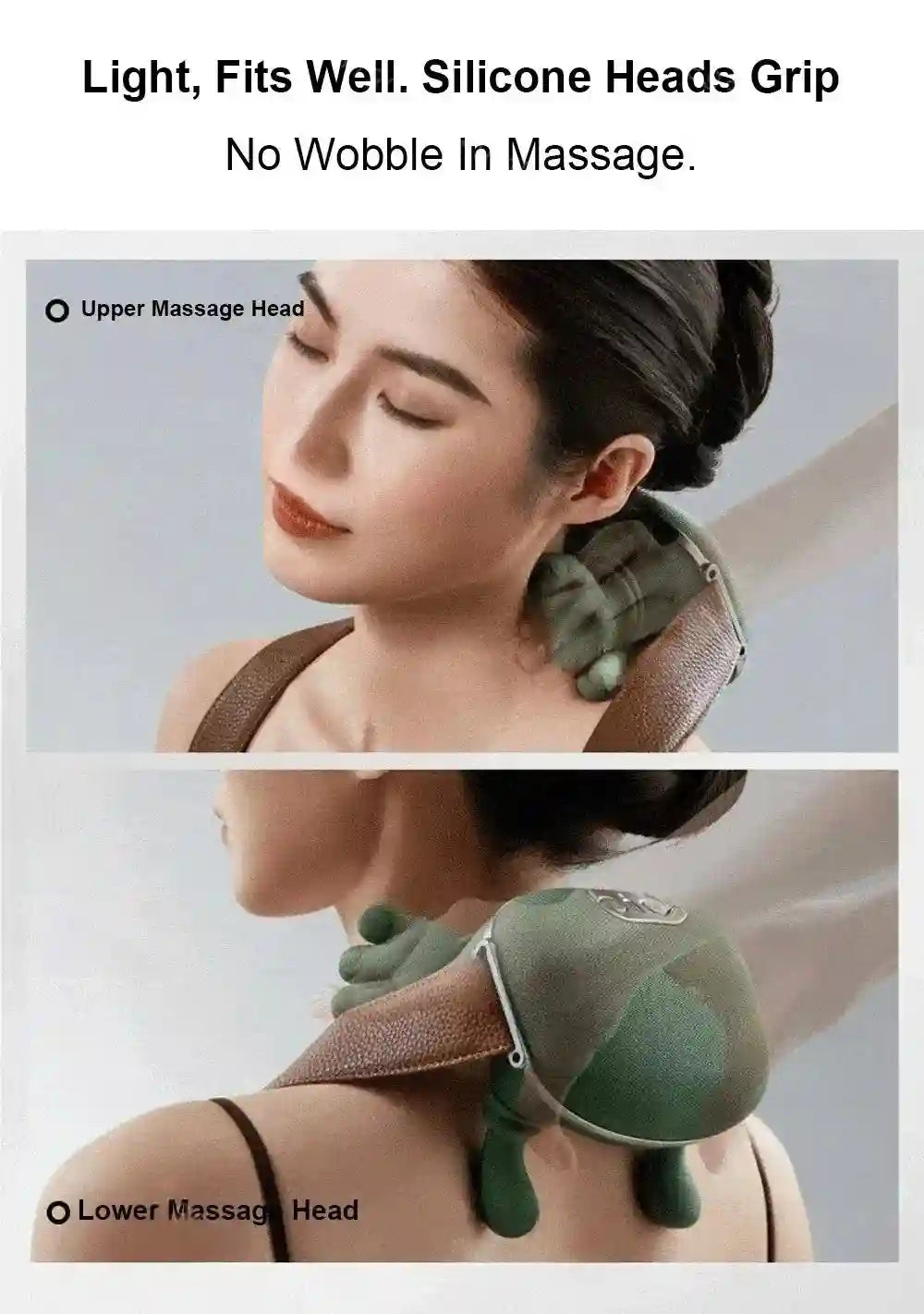 Electric Neck and Shoulder Massager with Heat - 3-Level Roller Massage Roller Tidesmit