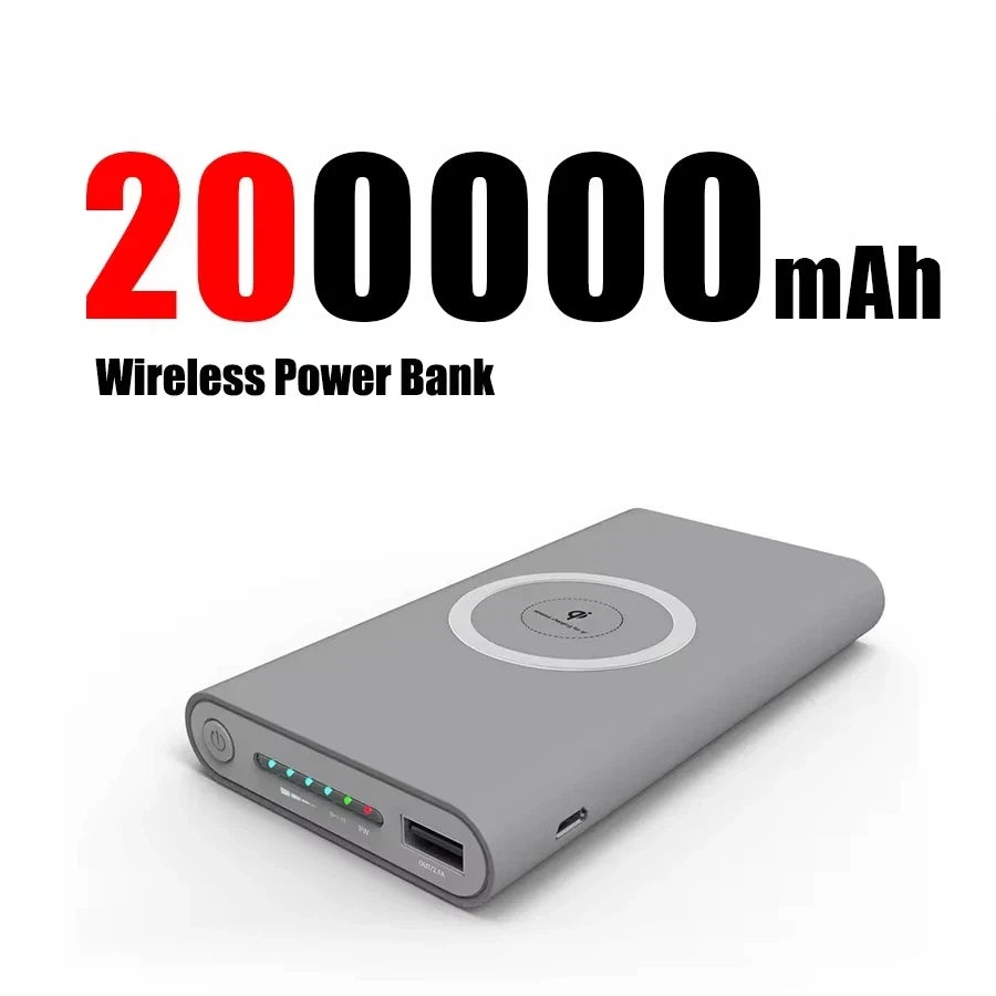 Tidesmit 50000mAh Fast Charging Power Bank with PD USB-C Grey 200000mAh Tidesmit