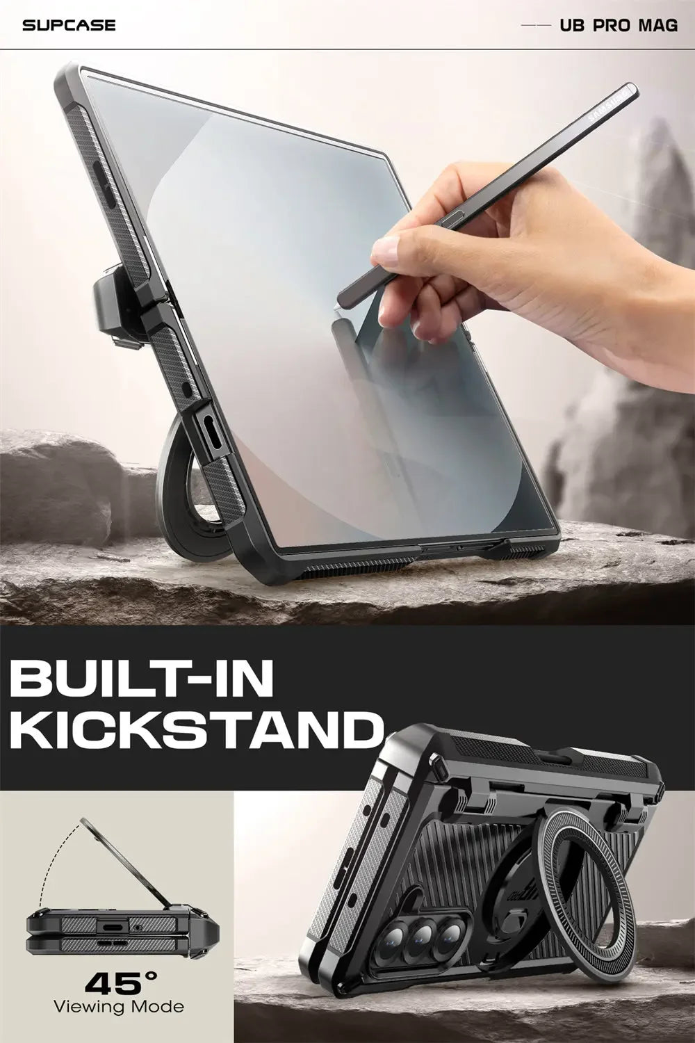 Samsung Galaxy Z Fold 6 Rugged Case with Screen Protector Tidesmit