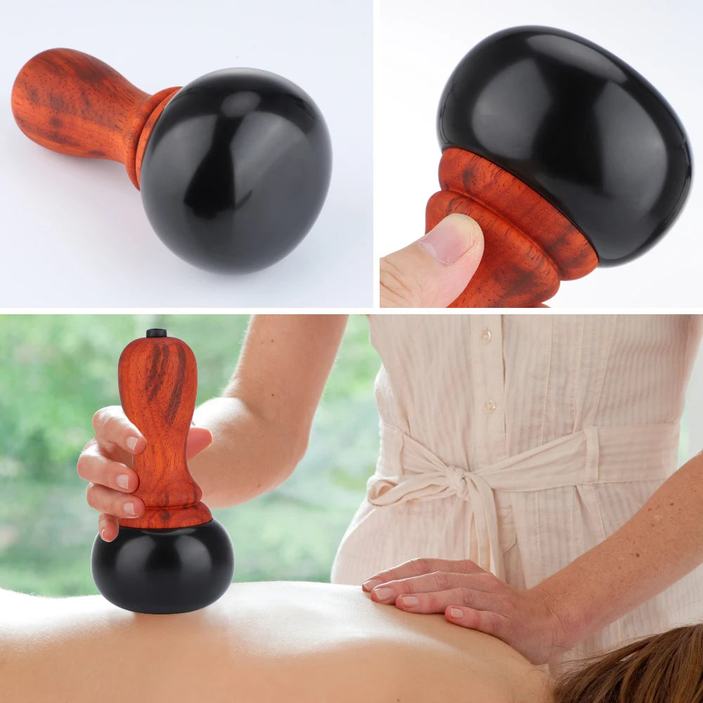 Electric Gua Sha Massager: Heated Jade Tool for Deep Tissue Relief Back Massage Instrument Tidesmit