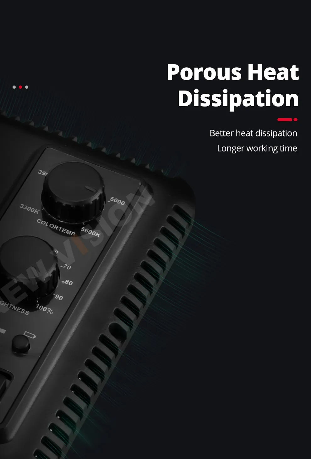 LED Video Light Panel | Adjustable Studio Lighting for Content Creation Tidesmit