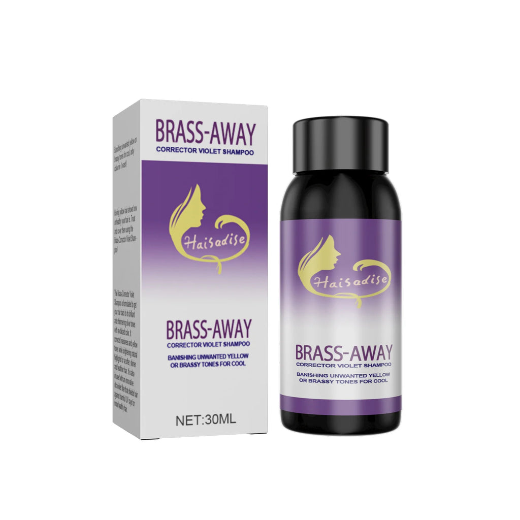 Gray Color Fixing Hair Dye Shampoo Fading Non-irritating Yellow Bleach for Hair Rapair Cover Grey Purple Shampoo for Blonde Hair