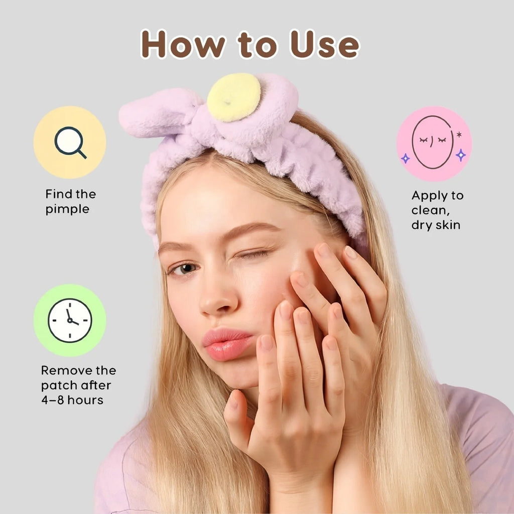 100PCS Hello Kitty Cute Face Stickers, Hydrocolloid Pimple Patches for Invisible Blemish Concealing